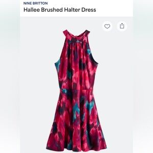 Nine Britton Pink and Blue Tie-Dye Kids Dress